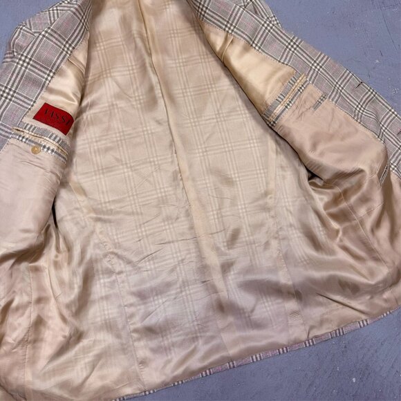 $1200MSRP VASSI Couture Handmade in Italy Sport Coat Wool Silk Linen EU54R - Picture 7 of 11